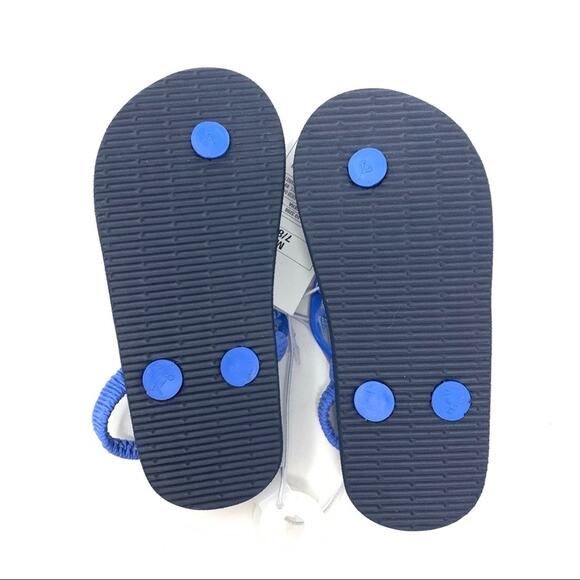 Cat & Jack Kiera Sandal Flip Flops Blue Baby Size 7/8 - Picture 4 of 5